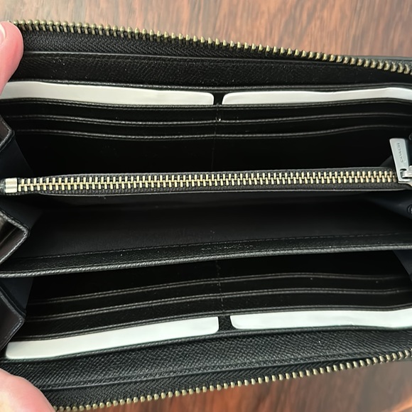 Coach Leather Studded Accordion Zip - Picture 3 of 7